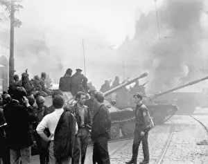 Liberalization: Tanks - fire - Prague