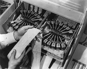 Billing: Tape-punching equipment for the automatic message