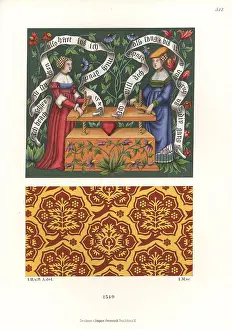 Hefner Altenecks: Tapestry and carpet pattern of the 16th century