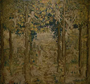 Putto: Tapestry depicting The Ball Game