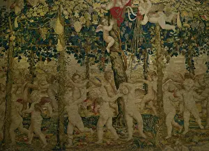 Putto: Tapestry depicting The Dance - Detail