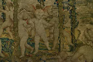 Putto: Tapestry depicting The Dance - Detail