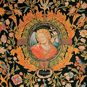 Presbytery: Tapestry of the embroidery school Admont