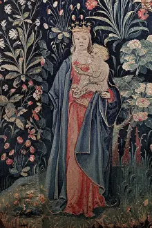 Medecine: Tapestry, Hospices de Beaune, Beaune, Burgundy, France
