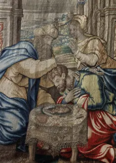 Rolin: Tapestry, Hospices de Beaune, Beaune, Burgundy, France