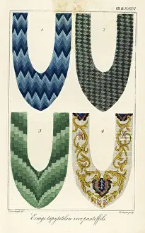 Interior Decoration: Tapestry patterns for slippers