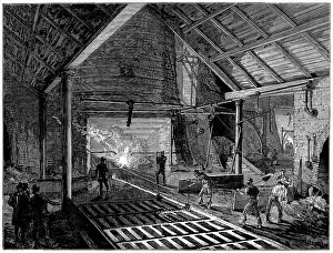 Pigs: Tapping a blast furnace and running molten iron
