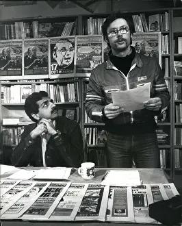 Leyland: Tariq Ali and Peter Cooper at press conference