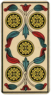 Telling: Tarot Card - Deniers (Coins) V