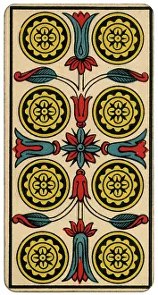 Telling: Tarot Card - Deniers (Coins) VIII