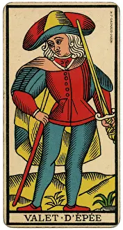 Epee: Tarot Card - Valet d'Epee (Page of Swords)