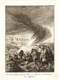 Sabines: Tarquin the Elder defeating the Sabines and Etruscans