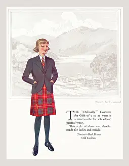 Lomond: Tartan - Red Fraser Old Colours