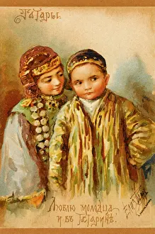 Tatars: Two Tartar boys, Russia
