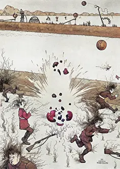 Catapults: The Tatcho Bomb by Heath Robinson
