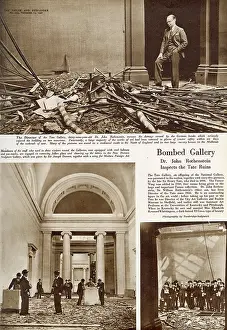 Rothenstein: Tate Gallery bombed, 1940