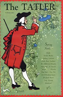 Apr24: Tatler cover 1950 - Spring Number