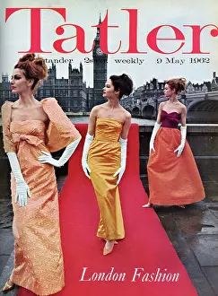 Ballgown: The Tatler front cover, 9 May 1962