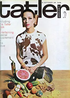 Carita: Tatler front cover, Entertaining issue, 1964