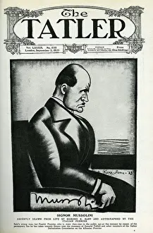 Kapp: Tatler cover featuring Mussolini