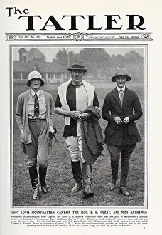 Iln - Consolidated Archive Holdings Ltd: Tatler cover - Lady Louis Mountbatten & Freddie Guest at the polo