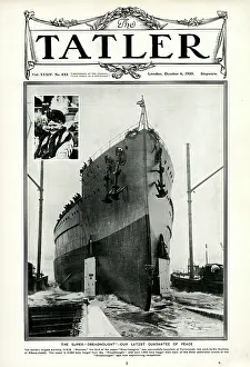 Argyle: Tatler cover, launch of HMS Neptune, new super Dreadnought
