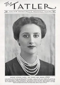 Iln - Consolidated Archive Holdings Ltd: Tatler cover - Madame Antenor Patino