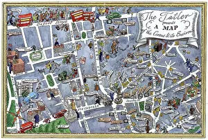 Theatreland: The Tatler presents map of Piccadilly Circus & its environs