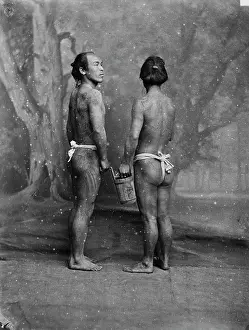 Tattooed: Two tattooed men, Japan