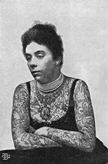 Tattooed: Tattooed Victorian lady, 1897