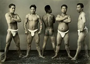 Wrestler: Tattooed wrestlers, Japan