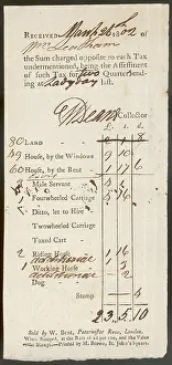 Pounds: TAX RECEIPT 1802