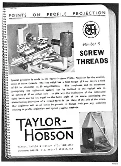 Projectors: Taylor Hobson Profile Projectors