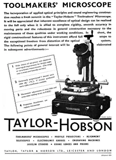 Toolmakers: Taylor-Hobson Toolmakers Microscope