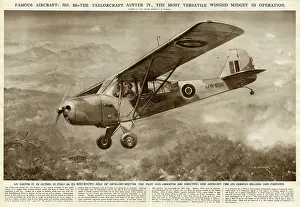 Spotting: Taylorcraft Auster IV Aeroplane; Second World War, 1944
