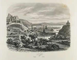 Georgians: Tbilisi in 1863. Engraving
