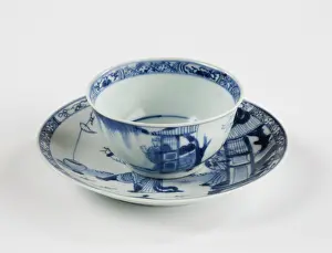 Hand Painted: Tea bowl and saucer
