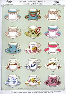Cups: Tea and Breakfast Services, English China Ware, Plate 30