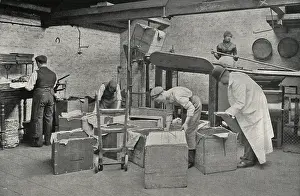 Bankside: Tea merchant's cutting and mixing machine, London