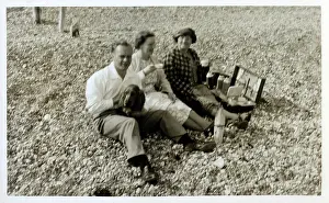 Flasks: Tea on Overcombe beach nr. Weymouth, Devon