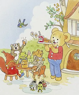Ladybirds: Tea party for a bear and his friends