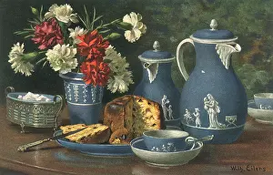 Carnations: Tea Set Still Life
