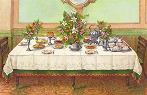 Beeton: TEA TABLE SETTING