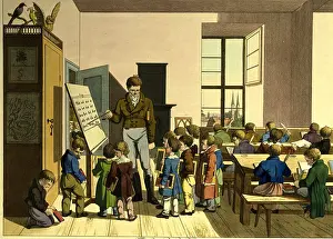 Schuster: Teacher and pupiils