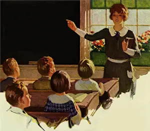 Desks: Teacher and Students