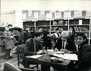 Applications: Teachers strike in Birmingham, scene in public library