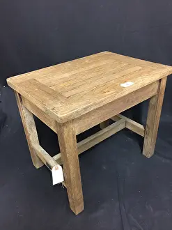 Teak: Teak footstool recycled from a ship