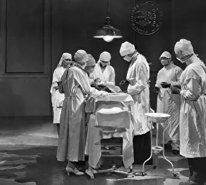 Anesthesia: Team of doctors in an operation