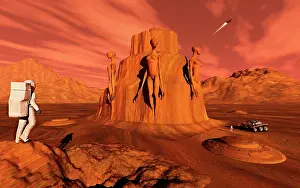 Robotic: A team of explorers from Earth exploring Mars ancient ?