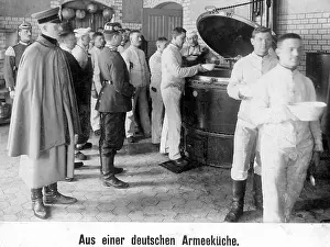 Supervising: Team kitchen in a barracks, 1910